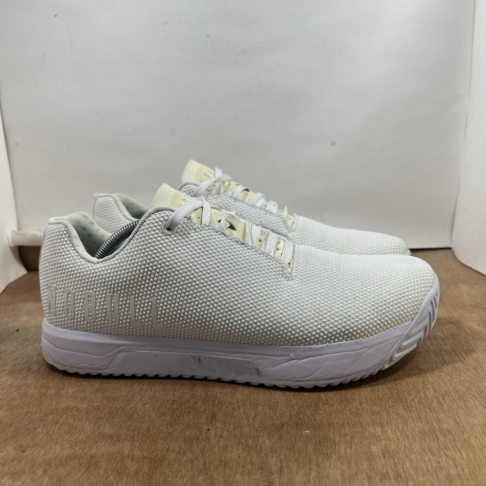 No Bull Trainer Men Size 12.5 White Low Top Superfabric Gym Shoes Sneakers